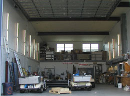 Our big workshop allows for vessels with up to 7' draft